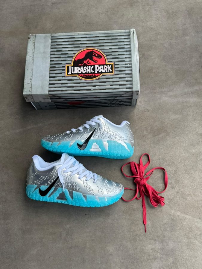 Nike JA 3 Jurassic Park Argent Turquoise vue 2